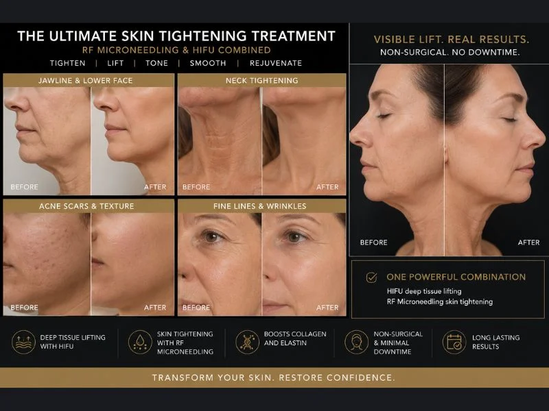 Results of combined treatment for the ultimate skin tightening treatment Northfield